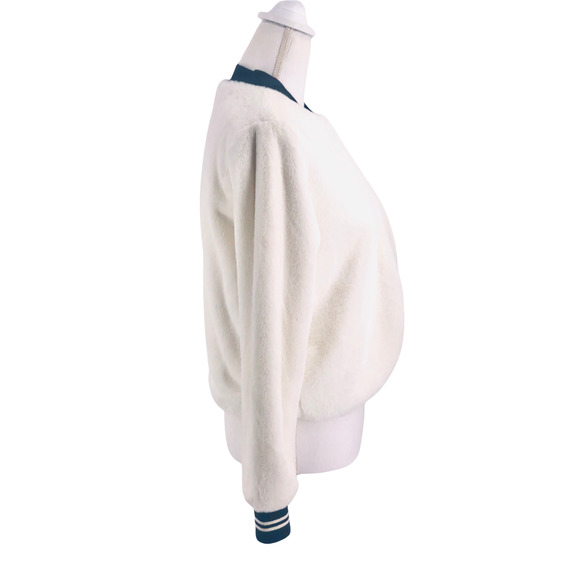 Disney Faux Fur Mickey Mouse Bomber Jacket Size XS Mickey Turns 90 Merchandise - Picture 4 of 6